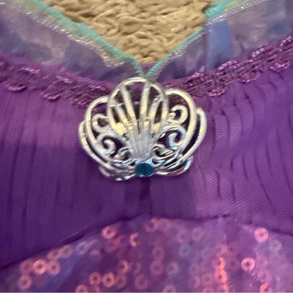 Disney Castle Collection Ariel The Little Mermaid Dress Costume Girls Size 11/12 - Picture 3 of 14